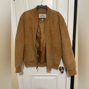 Boston Harbor genuine suede leather jacket, size M. (Measurements in pics)
